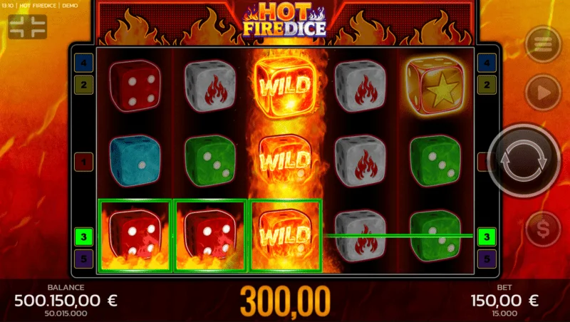 Hot Fire Dice – storvinst via Random Wilds